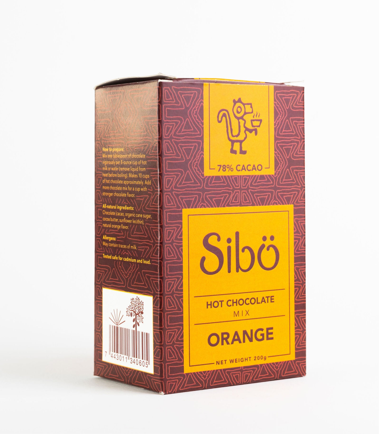 Orange Hot Drinking Chocolate Box - 200g