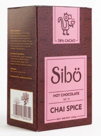 Sibo Chai Tea Hot Drinking Chocolate Box - 200g – Chocosphere