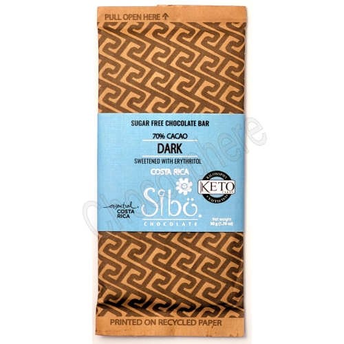 Sugar-Free 70% Dark "Keto" Chocolate Bar – 50g