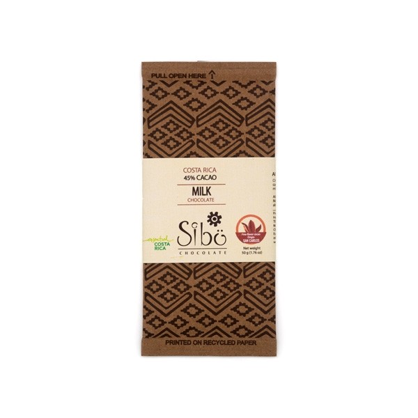 Sibo 45% Single Origin Milk Chocolate Bar - 50 grams