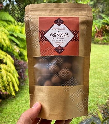 Cinnamon-Dusted Chocolate Covered Almonds Pouch - 100g