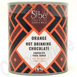 Sibo Orange Hot Drinking Chocolate Canister - 200g