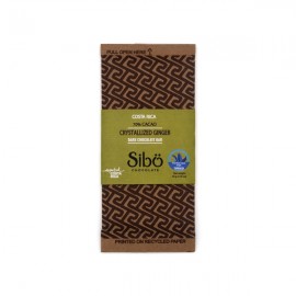 Sibo Sibo Crystallized Ginger 70% Single Origin Dark Chocolate Bar - 50 grams