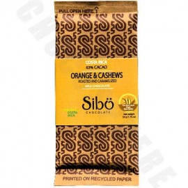 Sibo Dark Milk Chocolate Bar with Caramelized Cashew & Orange Zest - 50g