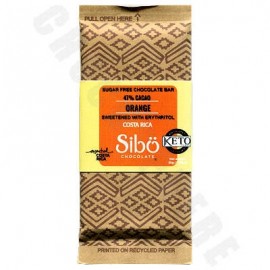 Sibo Sugar-Free 47% Orange Milk "Keto" Chocolate Bar - 50g
