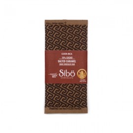 Sibo Sibo Salted Caramel Bits in 70% Single Origin Dark Chocolate Bar - 50 grams