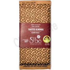 Sibo Dark Chocolate with Toasted Almonds Bar – 50g